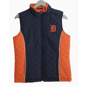 MLB Detroit Tigers Puffer Quilted Vest New‎ Small